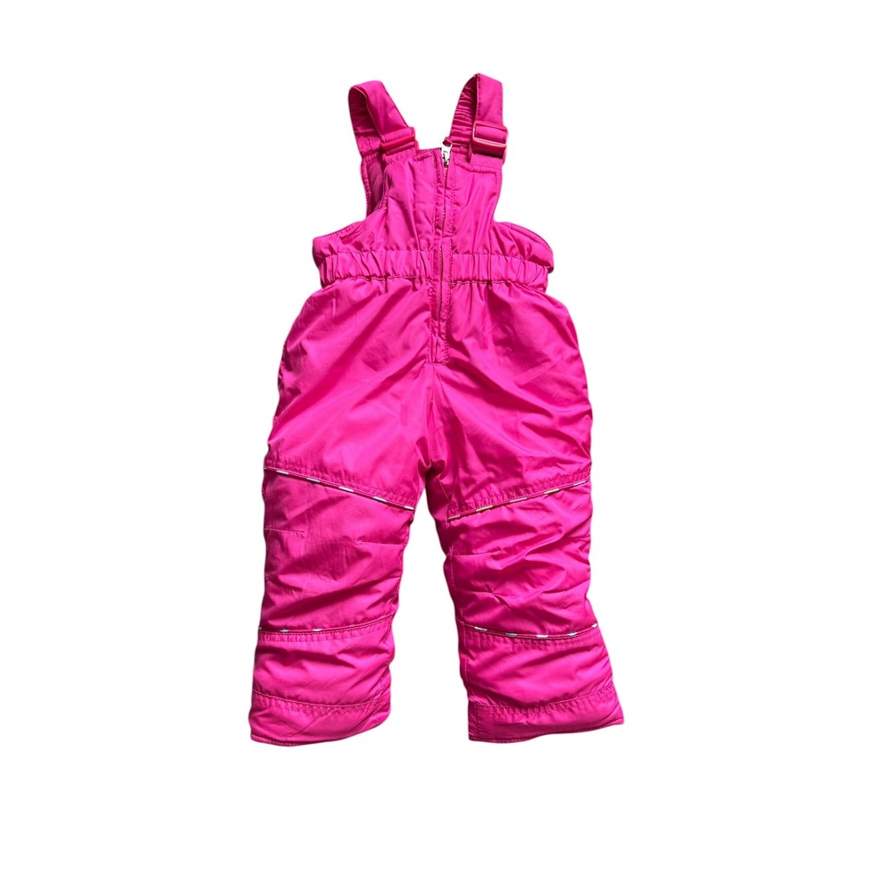 Hawke & Co Toddler Snow Bib Pants 24M Pink Insulated Ski Snow Overalls